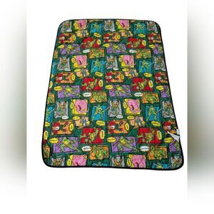 Vintage Kids Teenage Mutant Ninja Turtles TMNT Quilted Comforter Bed Spread 90s